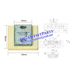 00.580.6902/01,HD machine slide plate NW-11-27