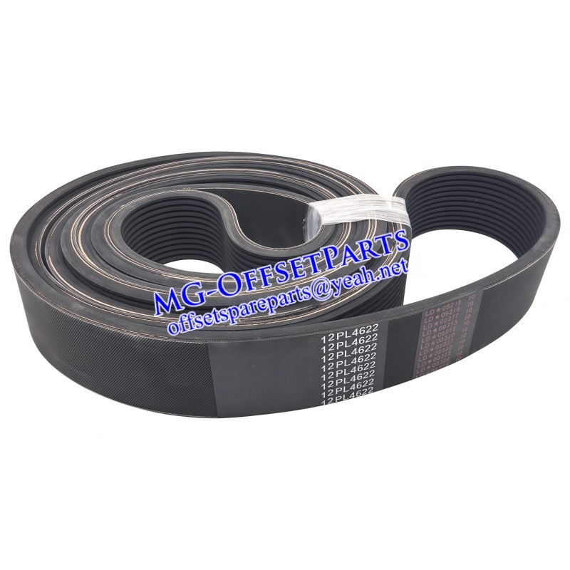 00.270.0051 V‑ribbed Belt 12PL4622‑B/C Good Quality Replacement New for Heidelberg CD102 SM102 Printing Machine Spare Part